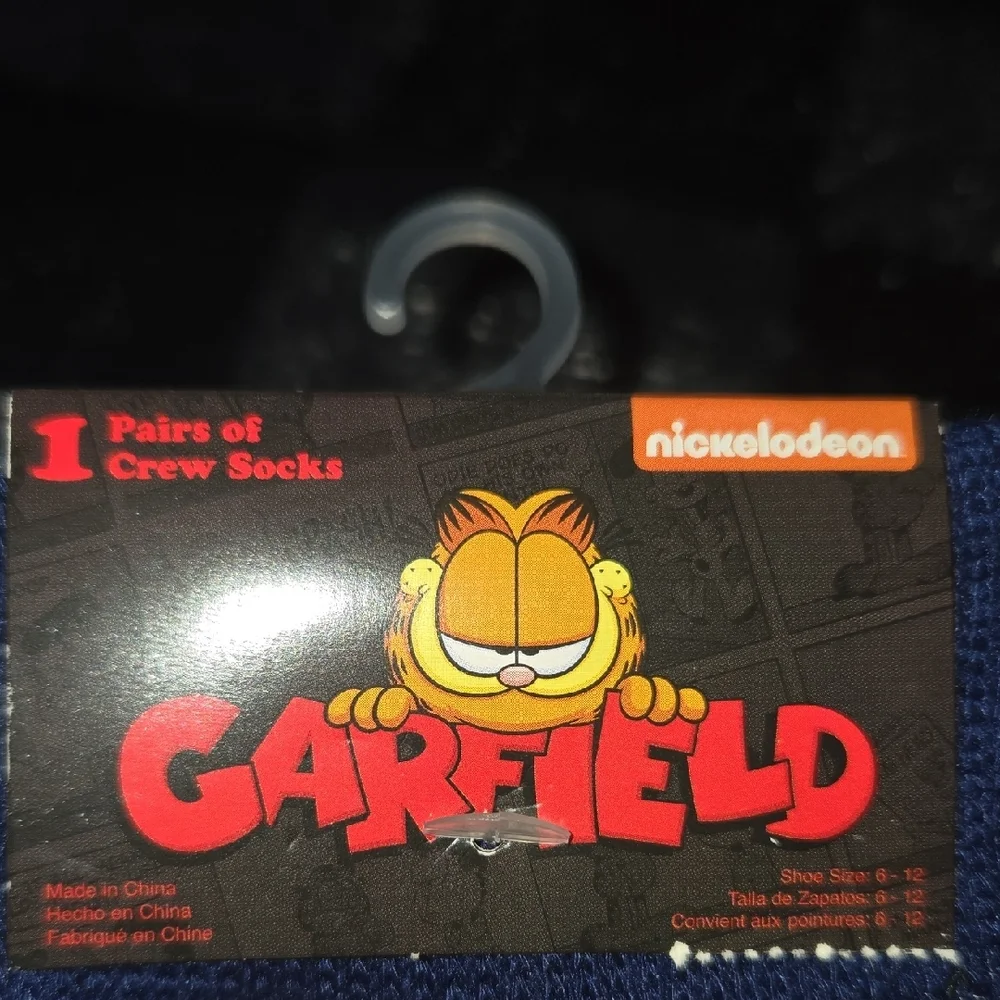 Nickelodeon Garfield Gray and Brown Casual Socks - Picture 2 of 4